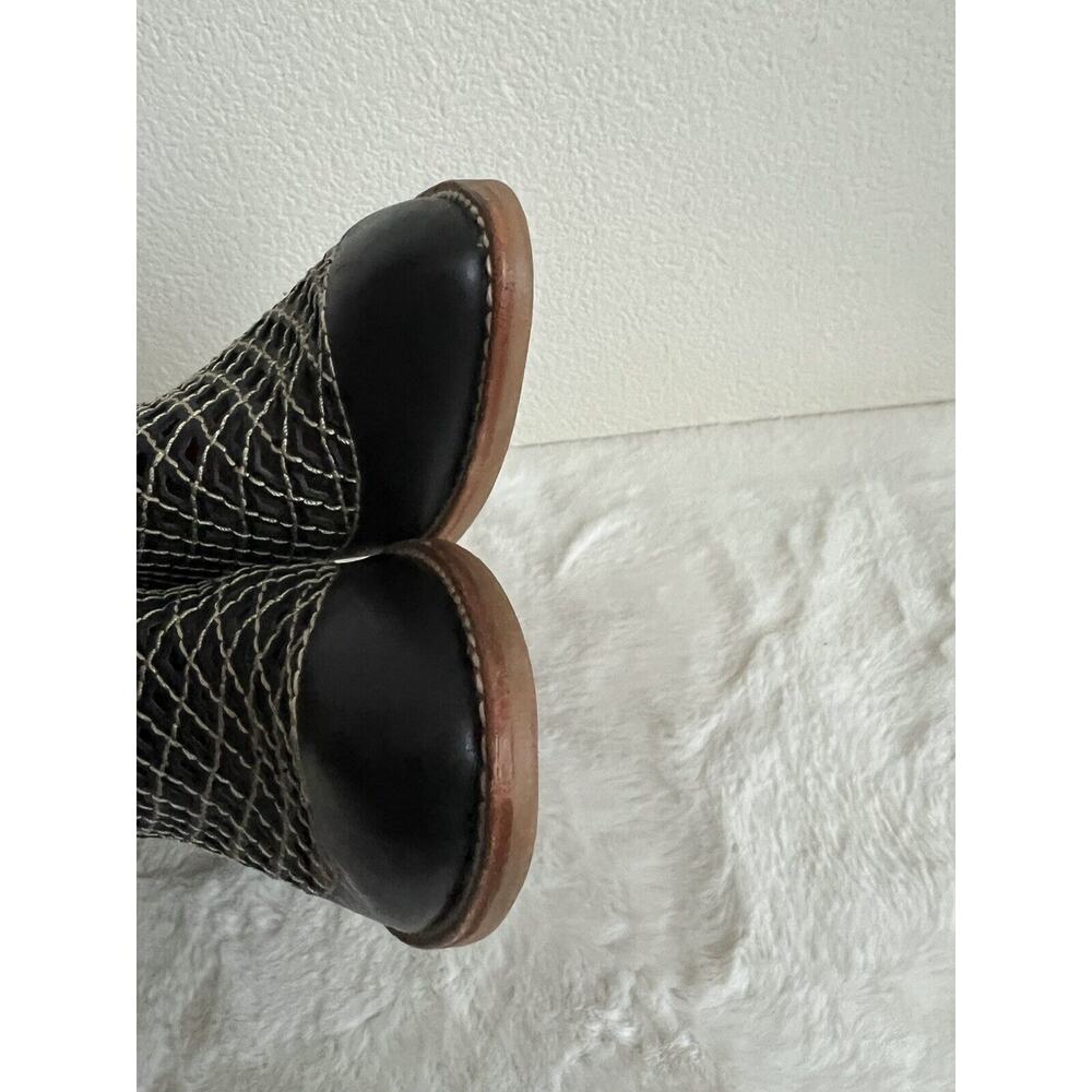 Jeffrey Campbell Taggart Bootie Boots Cage Leather Size 7 - Picture 8 of 13